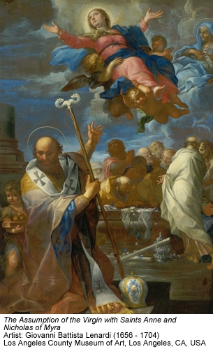 O ΄Αγιος Νικόλαος, έργο Giovanni Batista (1656-1704), Μουσείο Τέχνης Los Angeles